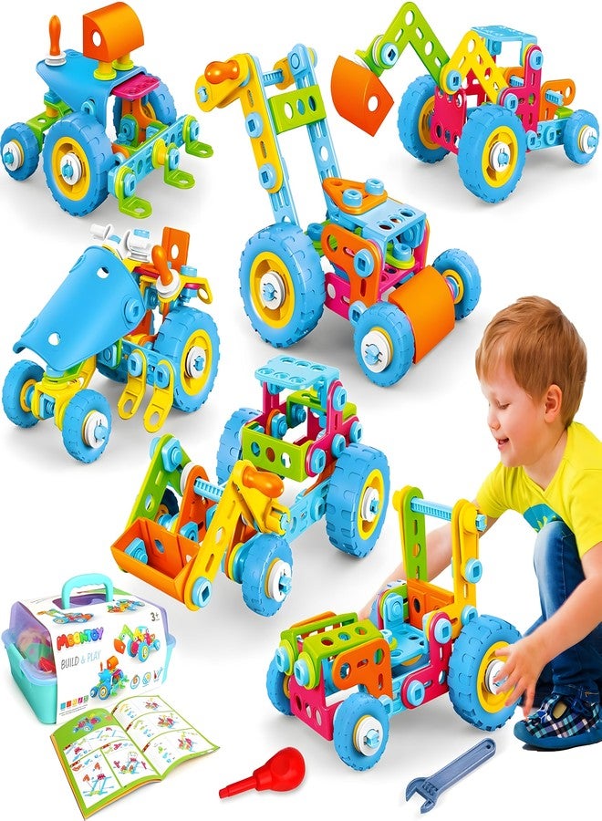 MOONTOY STEM Toys for 3 4 5 6 7 8+ Year Old Boy Birthday Gift, Building Toys for Kid Age 4-8 5-7 6-8 8-12, Preschool Educational Stem Kit Creative Activities for Boys Girls Christmas Idea Gift 118pcs - Image 1